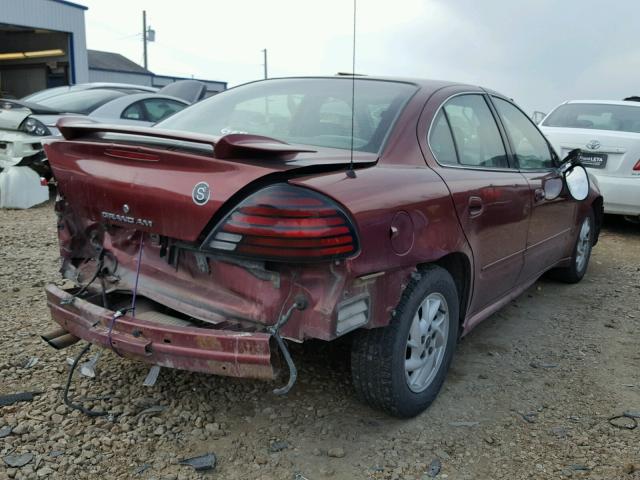 1G2NF52E13C175164 - 2003 PONTIAC GRAND AM S Tünd qırmızı foto 4