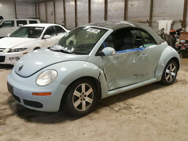 3VWRF31YX6M304810 - 2006 VOLKSWAGEN NEW BEETLE 蓝色 照片 9