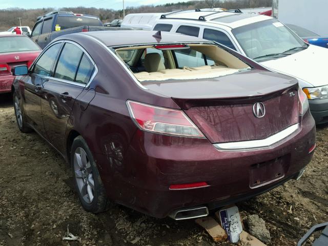 19UUA8F52EA000164 - 2014 ACURA TL TECH Շագանակագույն լուսանկար 3