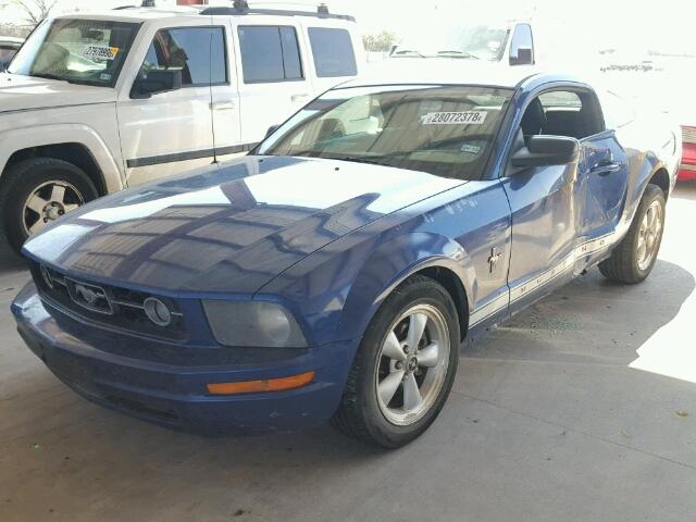 1ZVFT80N775338730 - 2007 FORD MUSTANG BLUE photo 2