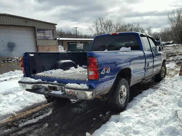 1GCEK19T14E225216 - 2004 CHEVROLET SILVERADO BLUE photo 4