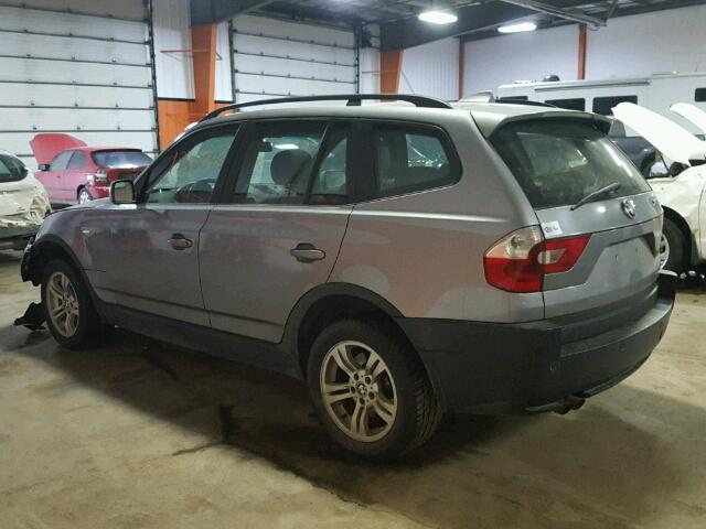 WBXPA93474WA65161 - 2004 BMW X3 3.0I GREEN photo 3