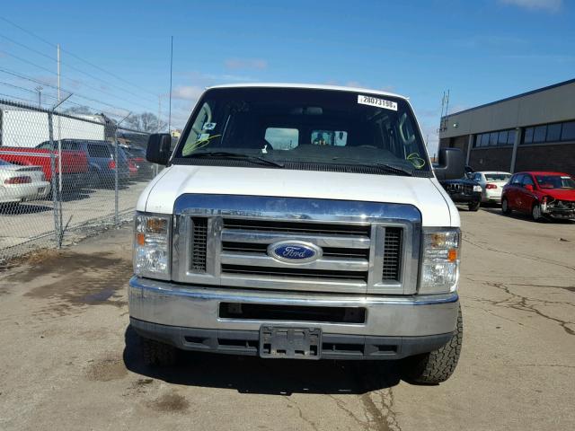 1FTNE2EW0ADA29055 - 2010 FORD ECONOLINE WHITE photo 9