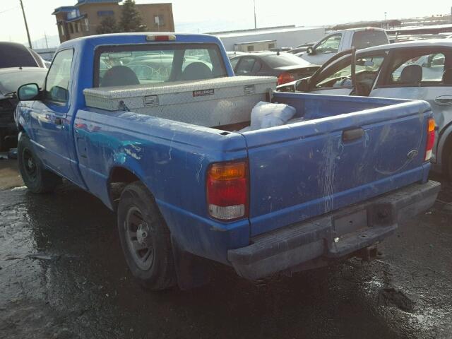 1FTYR10X2XPB37731 - 1999 FORD RANGER BLUE photo 3