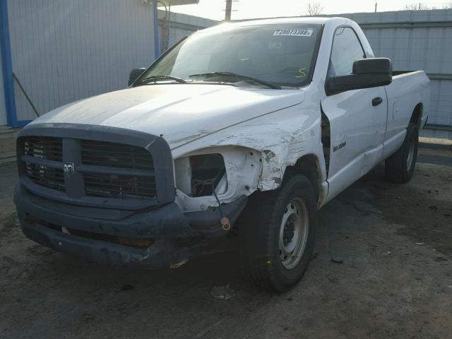 1D7HA16N48J116967 - 2008 DODGE RAM 1500 S WHITE photo 2