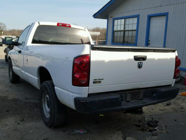 1D7HA16N48J116967 - 2008 DODGE RAM 1500 S WHITE photo 3