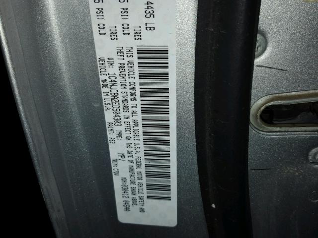 1C4NJCBA2ED504303 - 2014 JEEP COMPASS SP SILVER photo 10