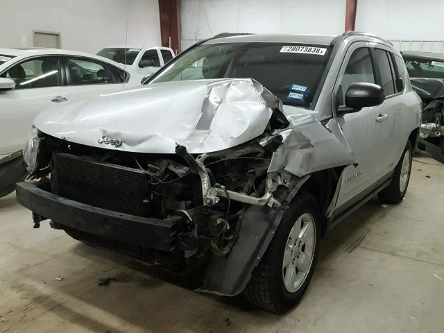 1C4NJCBA2ED504303 - 2014 JEEP COMPASS SP SILVER photo 2