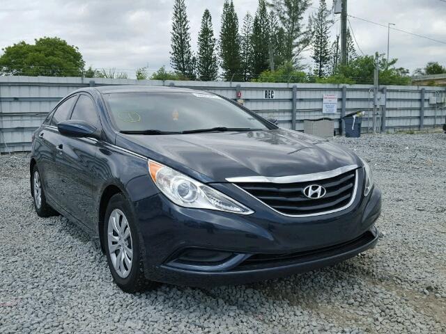 5NPEB4AC9CH385582 - 2012 HYUNDAI SONATA GLS BLUE photo 1