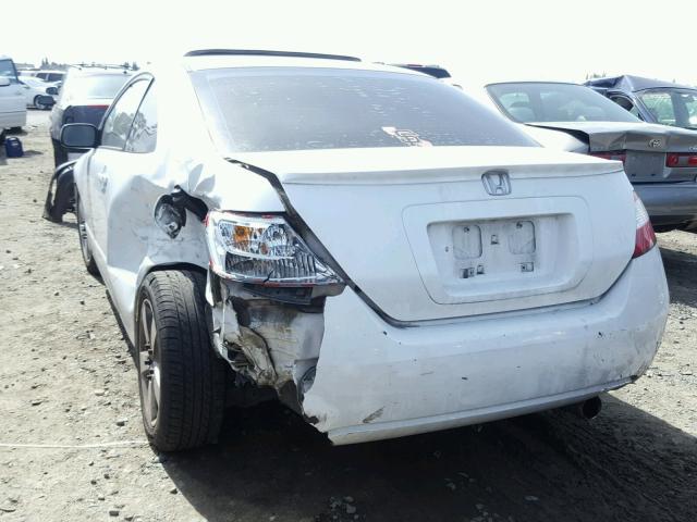 2HGFG12886H519754 - 2006 HONDA CIVIC EX თეთრი ფოტო 3