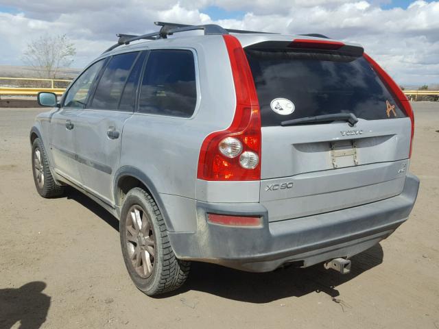 YV1CZ911451184692 - 2005 VOLVO XC90 T6 SILVER photo 3