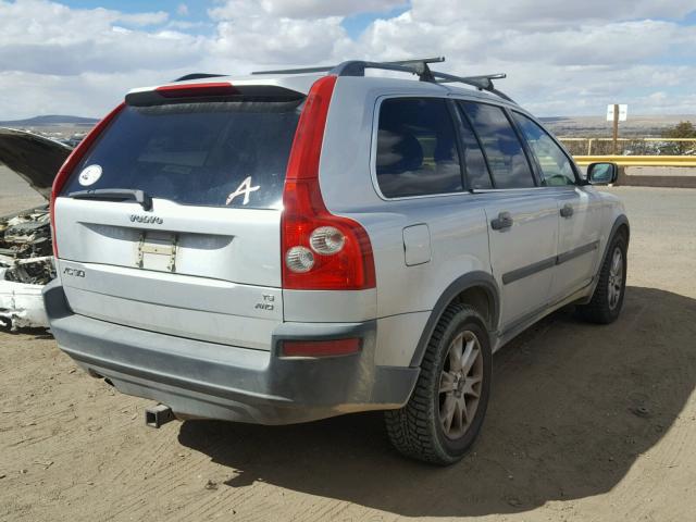 YV1CZ911451184692 - 2005 VOLVO XC90 T6 SILVER photo 4