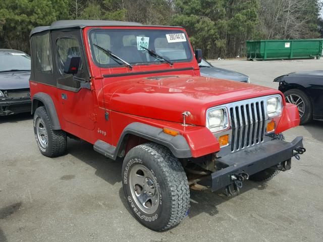 1J4FY19P5PP236695 - 1993 JEEP WRANGLER / RED photo 1