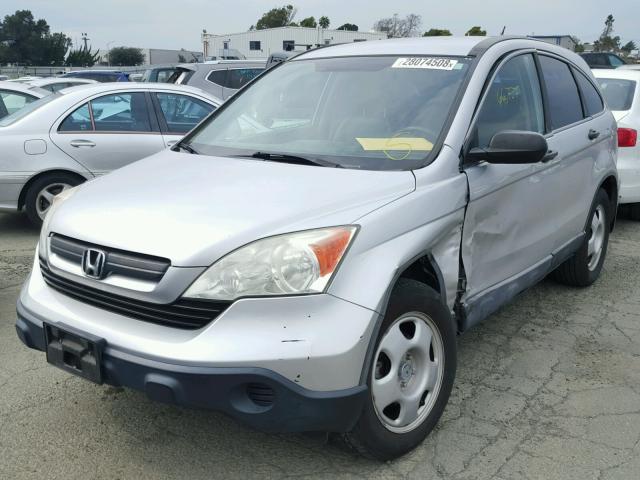 5J6RE38349L014093 - 2009 HONDA CR-V LX SILVER photo 2