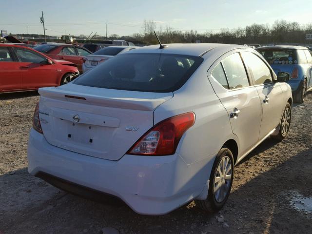 3N1CN7AP7GL905743 - 2016 NISSAN VERSA S WHITE photo 4