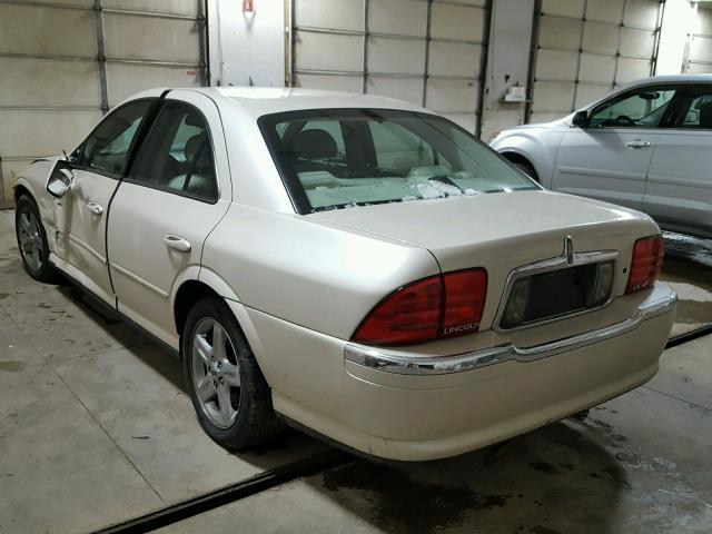 1LNHM87A62Y687019 - 2002 LINCOLN LS CREAM photo 3