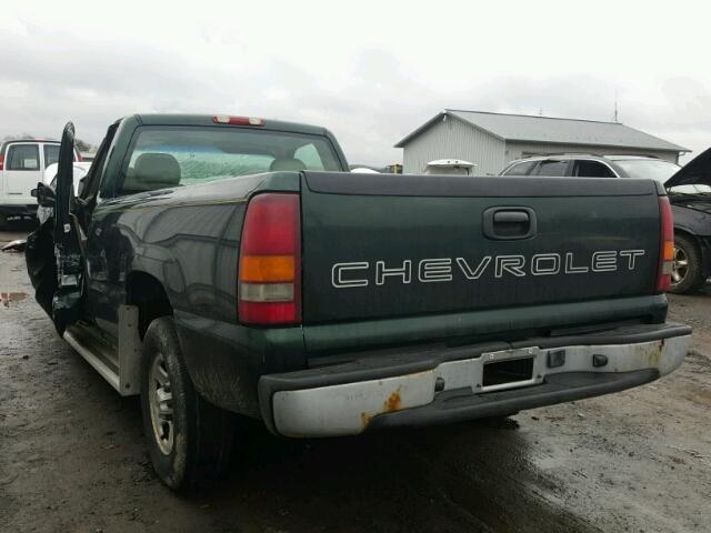 1GCEC14W11Z140394 - 2001 CHEVROLET SILVERADO GREEN photo 3