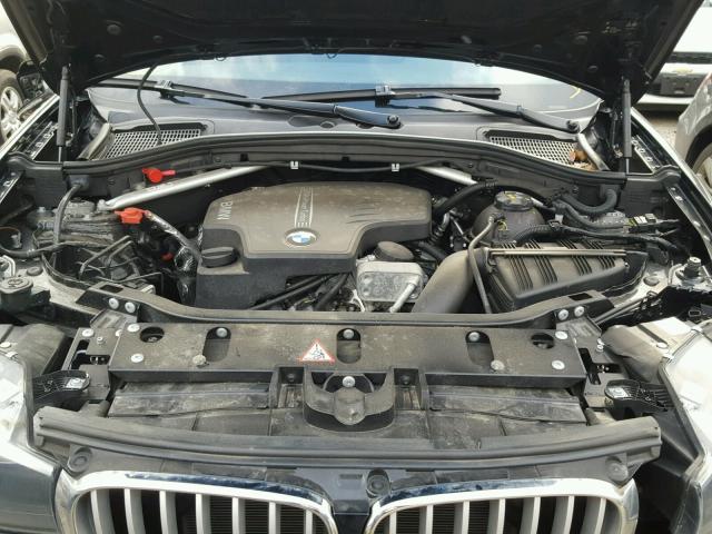 5UXWX9C51G0D70497 - 2016 BMW X3 XDRIVE2 BLACK photo 7