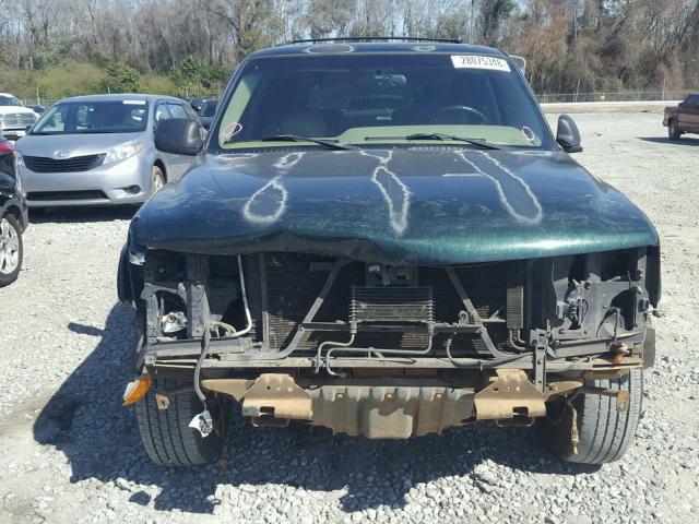 1GNEC13T71J297005 - 2001 CHEVROLET TAHOE C150 GREEN photo 9