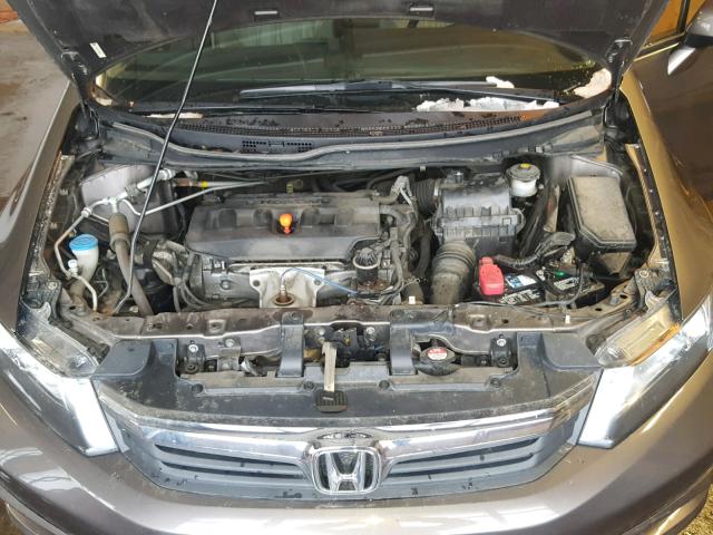 19XFB2F92CE042820 - 2012 HONDA CIVIC EXL GRAY photo 7