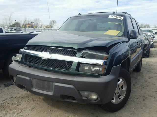 3GNEC13T03G153381 - 2003 CHEVROLET AVALANCHE GREEN photo 2