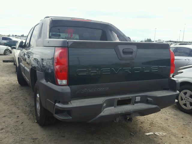 3GNEC13T03G153381 - 2003 CHEVROLET AVALANCHE GREEN photo 3