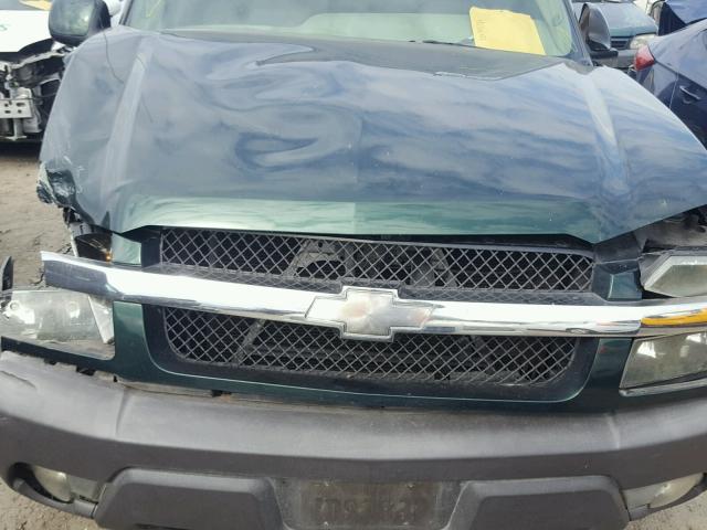 3GNEC13T03G153381 - 2003 CHEVROLET AVALANCHE GREEN photo 7