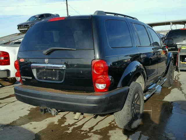 1D4HD48N74F160834 - 2004 DODGE DURANGO SL BLACK photo 4