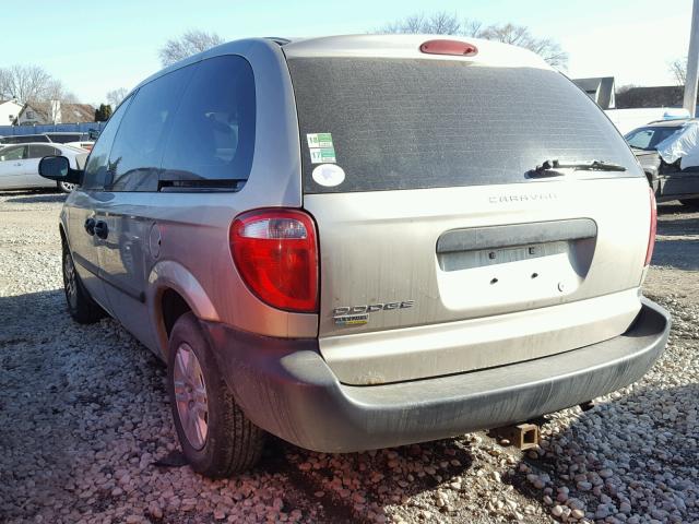 1D4GP25E97B246539 - 2007 DODGE CARAVAN SE TAN photo 3