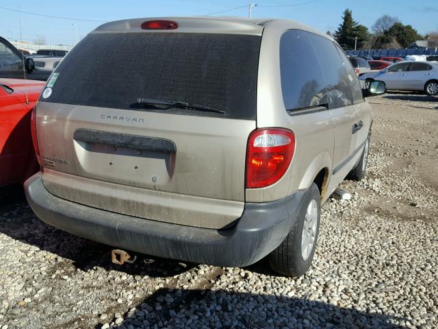 1D4GP25E97B246539 - 2007 DODGE CARAVAN SE TAN photo 4