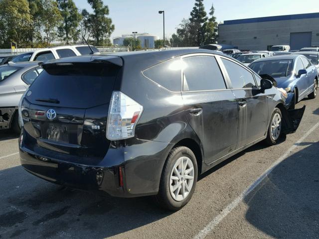 JTDZN3EU7D3258588 - 2013 TOYOTA PRIUS V BLACK photo 4