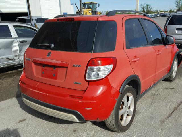 JS2YB413875101495 - 2007 SUZUKI SX4 RED photo 4