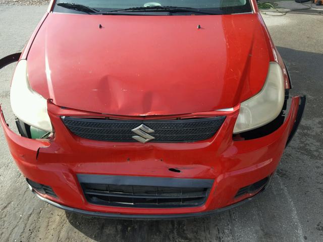 JS2YB413875101495 - 2007 SUZUKI SX4 RED photo 7