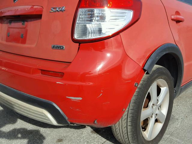 JS2YB413875101495 - 2007 SUZUKI SX4 RED photo 9