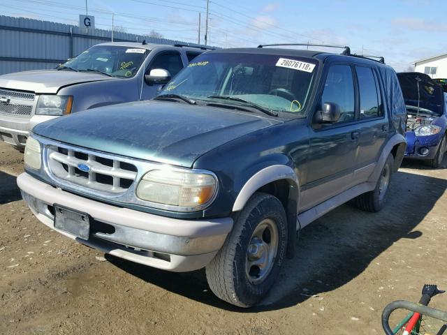 1FMDU34X9SZA83484 - 1995 FORD EXPLORER GREEN photo 2