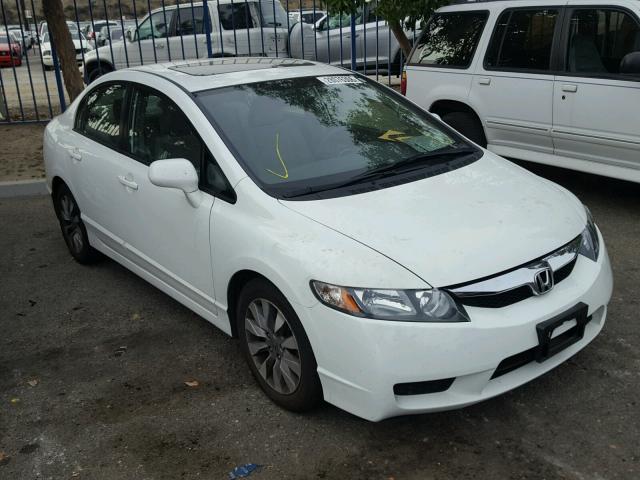 19XFA1F84AE062018 - 2010 HONDA CIVIC EX WHITE photo 1