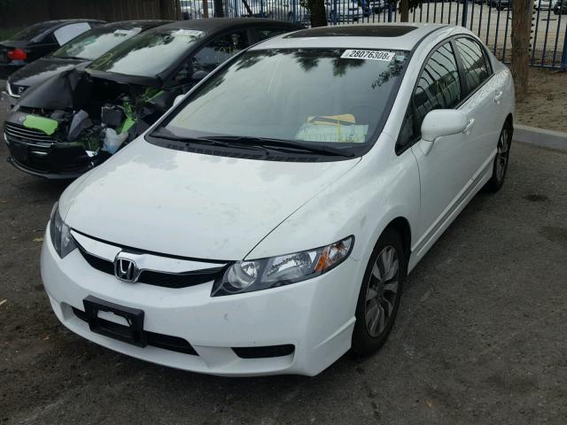 19XFA1F84AE062018 - 2010 HONDA CIVIC EX WHITE photo 2