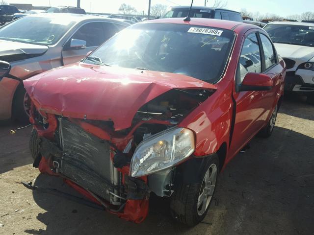 KL1TD56E49B357174 - 2009 CHEVROLET AVEO LS 红色 照片 2