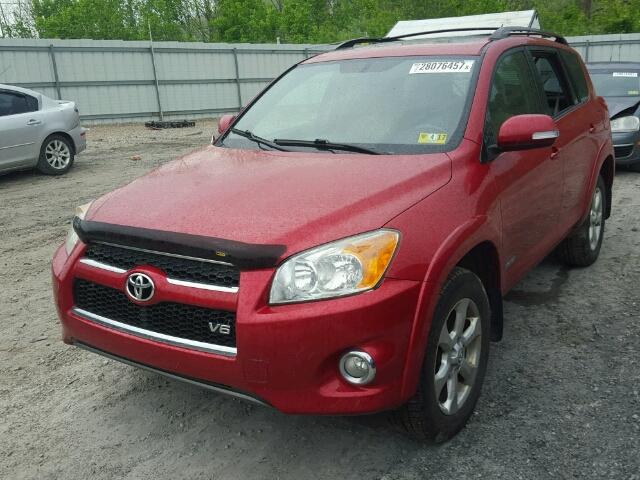 JTMBK31V09D002299 - 2009 TOYOTA RAV4 LIMIT RED photo 2