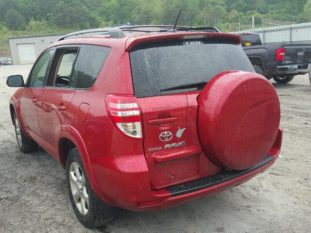 JTMBK31V09D002299 - 2009 TOYOTA RAV4 LIMIT RED photo 3