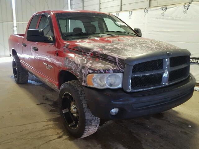 1D7HA18N55S288850 - 2005 DODGE RAM 1500 S RED photo 1