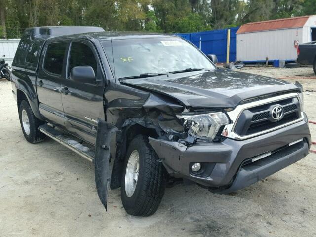 5TFJU4GN8DX045587 - 2013 TOYOTA TACOMA DOU GRAY photo 1