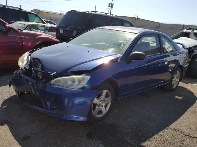 1HGEM22964L079973 - 2004 HONDA CIVIC EX BLUE photo 2