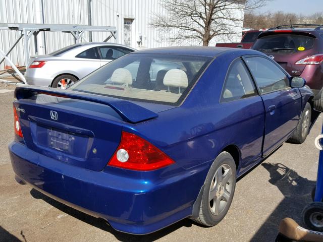 1HGEM22964L079973 - 2004 HONDA CIVIC EX Mavi foto 4