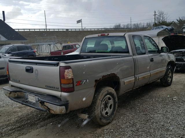 1GCEK19T32Z105424 - 2002 CHEVROLET SILVERADO BEIGE photo 4