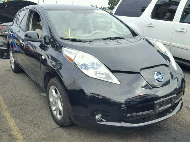 JN1AZ0CP6BT006683 - 2011 NISSAN LEAF SV BLACK photo 1