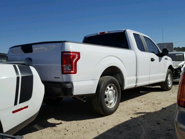 1FTEX1C86FKE51553 - 2015 FORD F150 SUPER WHITE photo 4