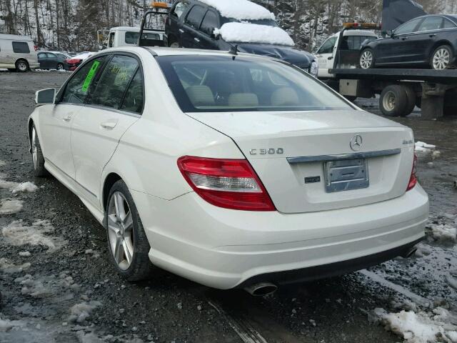 WDDGF8BB9BR133869 - 2011 MERCEDES-BENZ C 300 4MAT WHITE photo 3