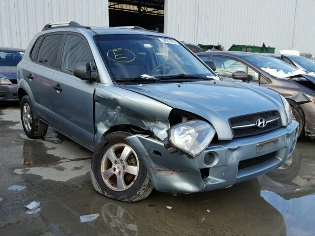 KM8JM12B68U756283 - 2008 HYUNDAI TUCSON GLS BLUE photo 1