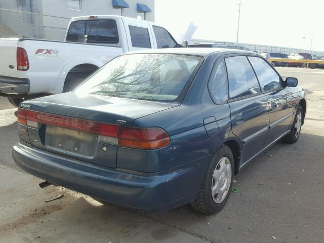 4S3BD4352W7206125 - 1998 SUBARU LEGACY L GREEN photo 4